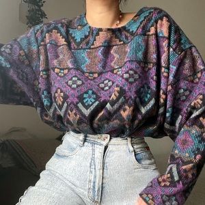 ❌SOLD❌ 1980s oversized sweater | vintage crewneck